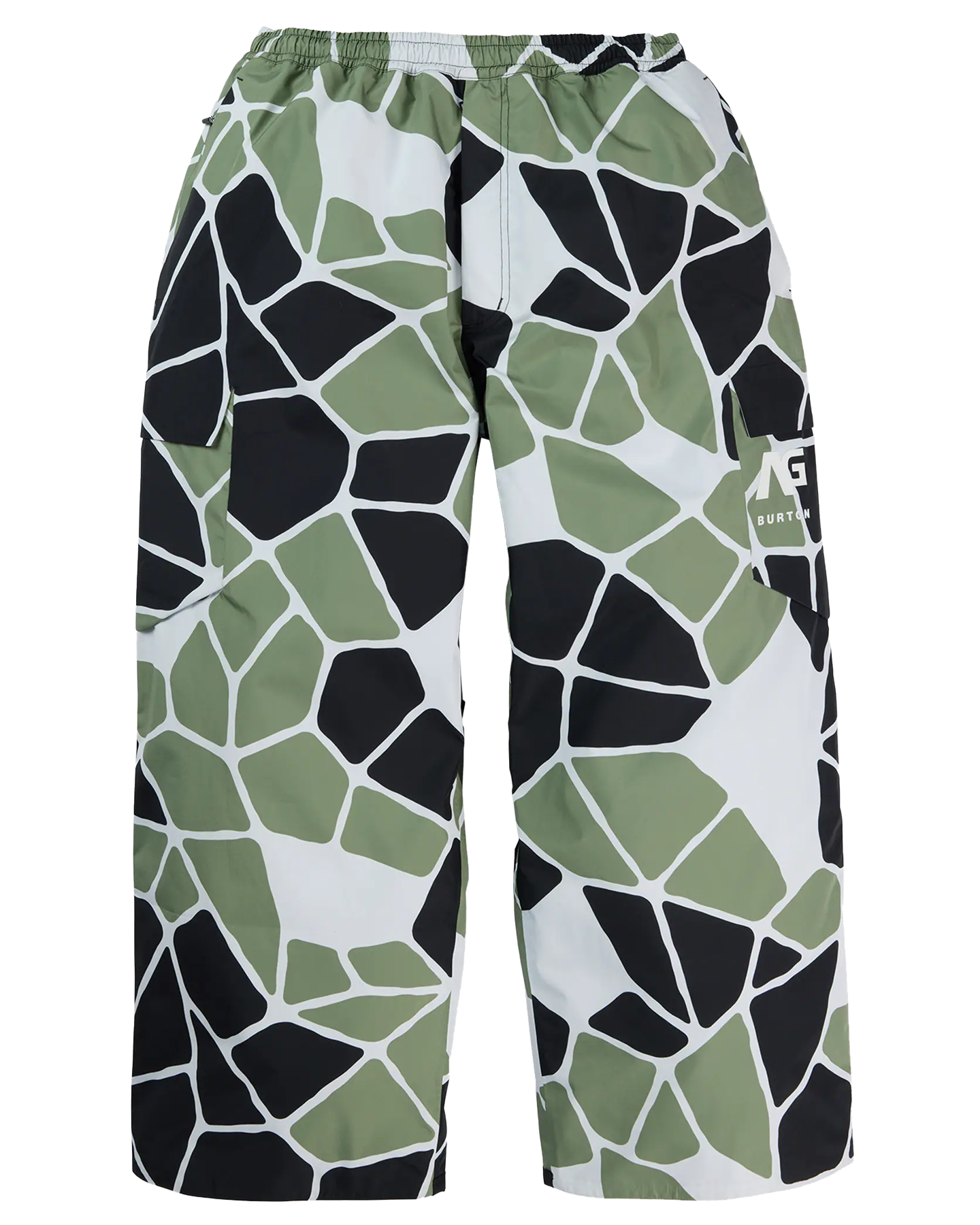 Burton Men's Analog 2L Gore-Tex Flyrail Snow Pants - Hedge Green Giraffe - 2024 Snow Pants - Trojan Wake Ski Snow