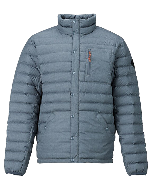 Burton Men's Evergreen Down Insulated Jacket - LA Sky Heather Jackets - Trojan Wake Ski Snow