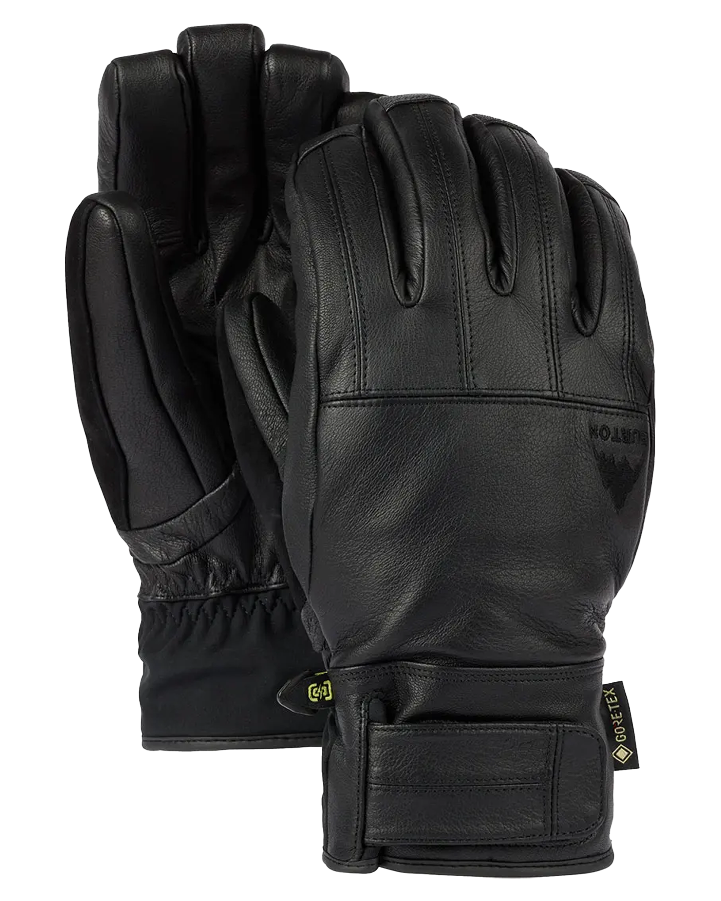 Burton Men's Gondy Gore-Tex Leather Snow Gloves - True Black Snow Gloves & Mittens - Trojan Wake Ski Snow