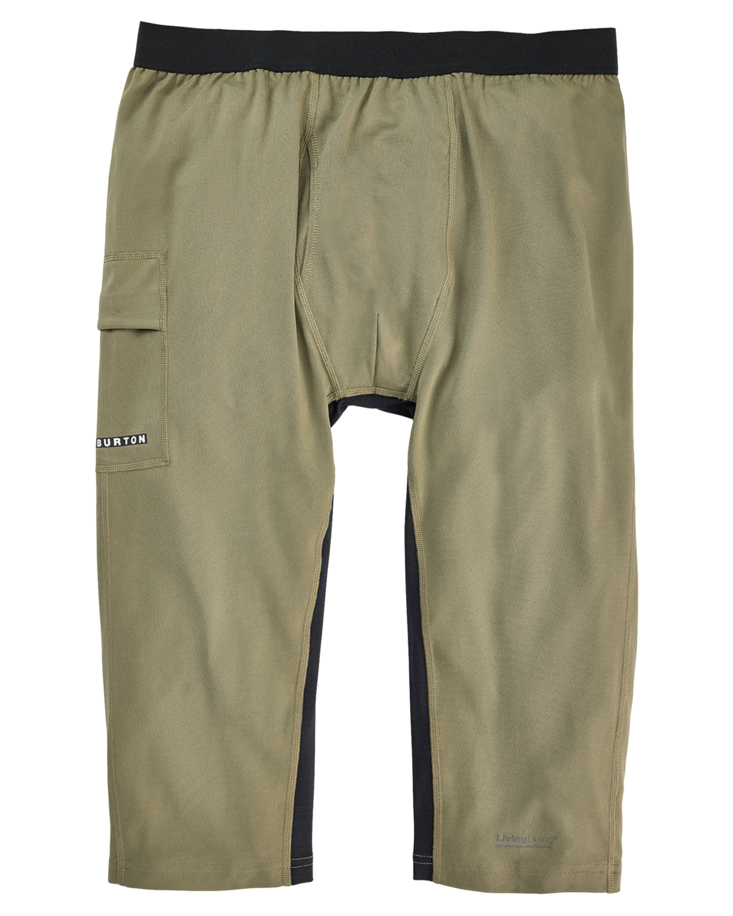 Burton Men's Midweight X Base Layer Three-Quarter Boot Pants - Forest Moss Thermals - Trojan Wake Ski Snow