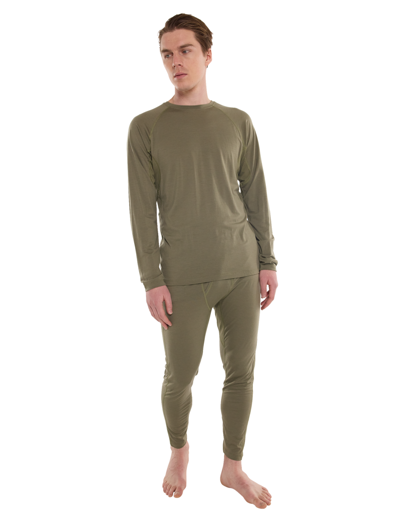 Burton Men's Phayse Merino Crewneck Fleece - Forest Moss Shirts & Tops - Trojan Wake Ski Snow