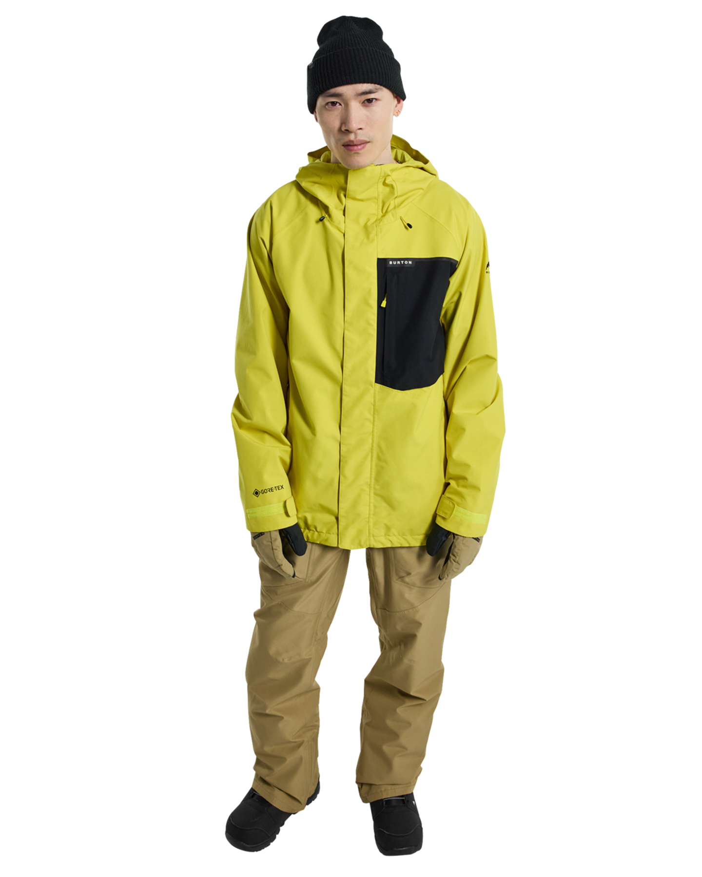 Burton Men's Powline Gore-Tex 2L Snow Jacket - Sulfur/True Black Snow Jackets - Trojan Wake Ski Snow