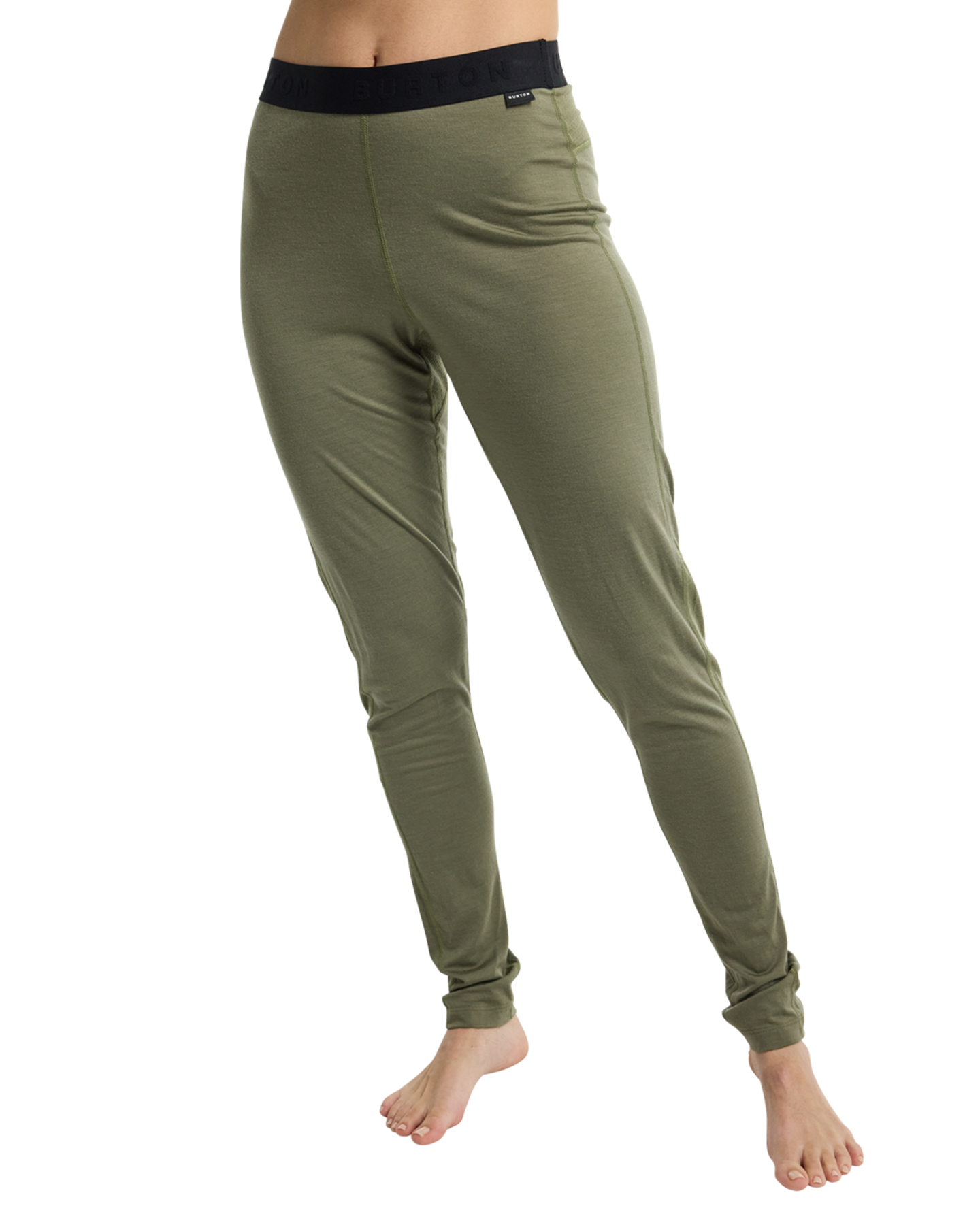 Burton Women's Phayse Merino Base Layer Pants - Forest Moss Thermals - Trojan Wake Ski Snow