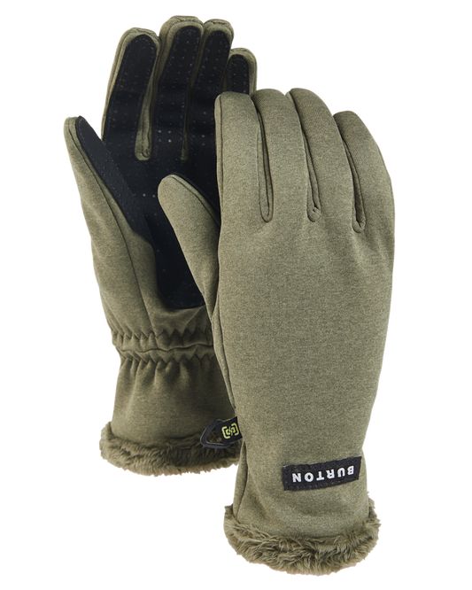 Burton Women's Sapphire Gloves - Forest Moss Snow Gloves & Mittens - Trojan Wake Ski Snow