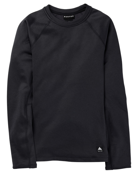 Burton Women's Stockrun Crewneck Fleece - True Black Hoodies & Sweatshirts - Trojan Wake Ski Snow