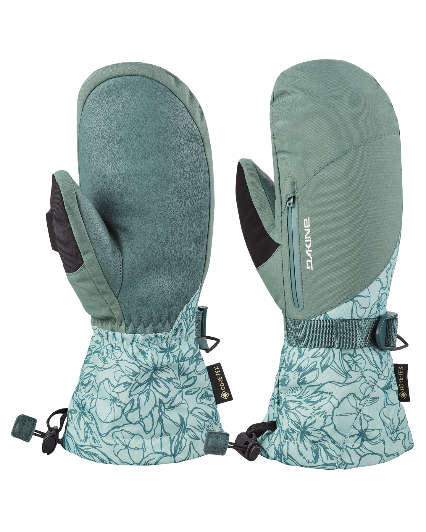 Dakine Women's Leather Sequoia Gore-Tex Mitt Snow Gloves & Mittens - Trojan Wake Ski Snow