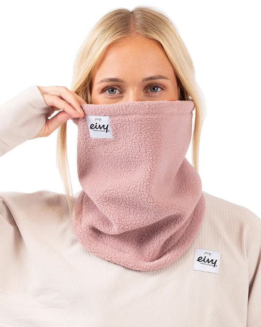 Eivy Adjustable Sherpa Women's Neckwarmer - Faded Woodrose Neck Warmers & Face Masks - Trojan Wake Ski Snow