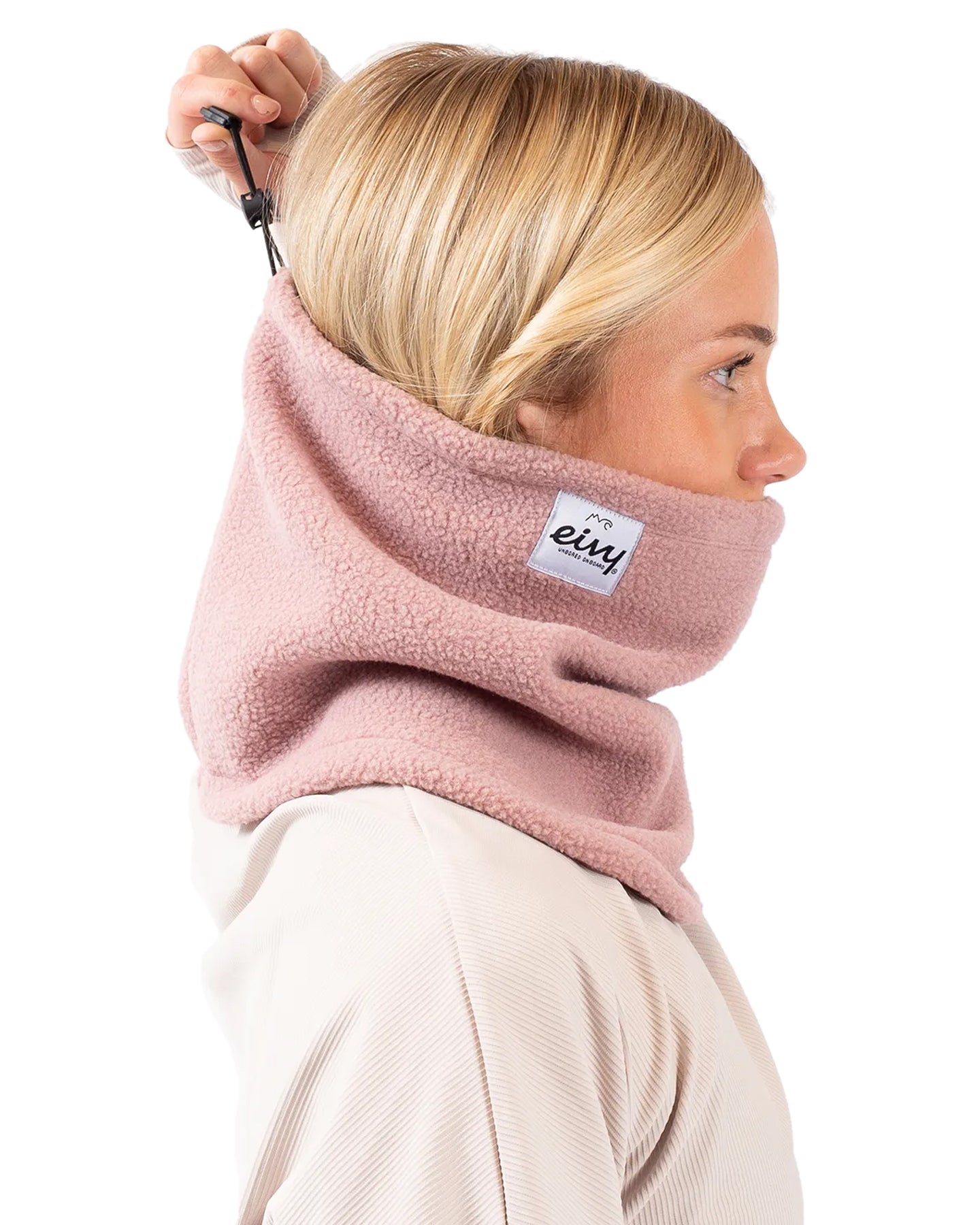 Eivy Adjustable Sherpa Women's Neckwarmer - Faded Woodrose Neck Warmers & Face Masks - Trojan Wake Ski Snow