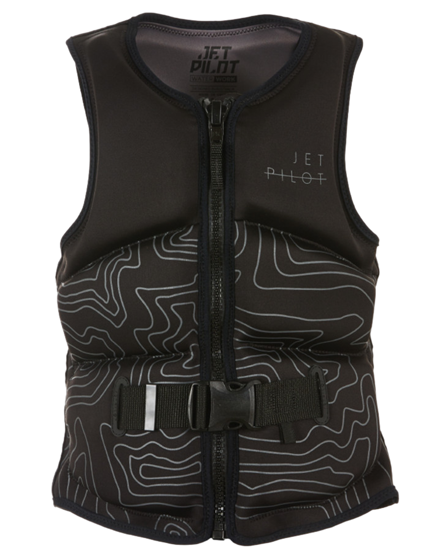 Jetpilot Allure Fe Ladies Neo Vest - Black - 2024 Life Jackets - Trojan Wake Ski Snow