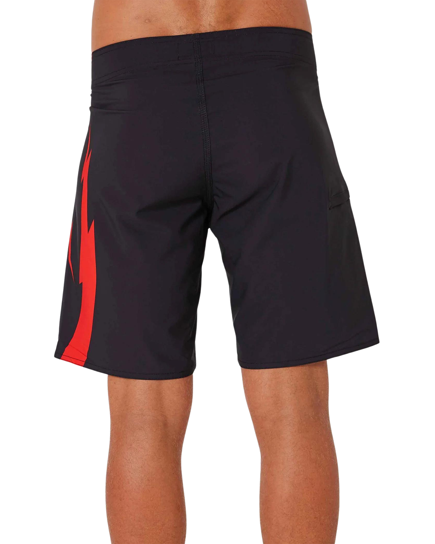 Jetpilot Bolts Men's Rideshort - Black/Red - 2024 Wetsuit Shorts - Trojan Wake Ski Snow