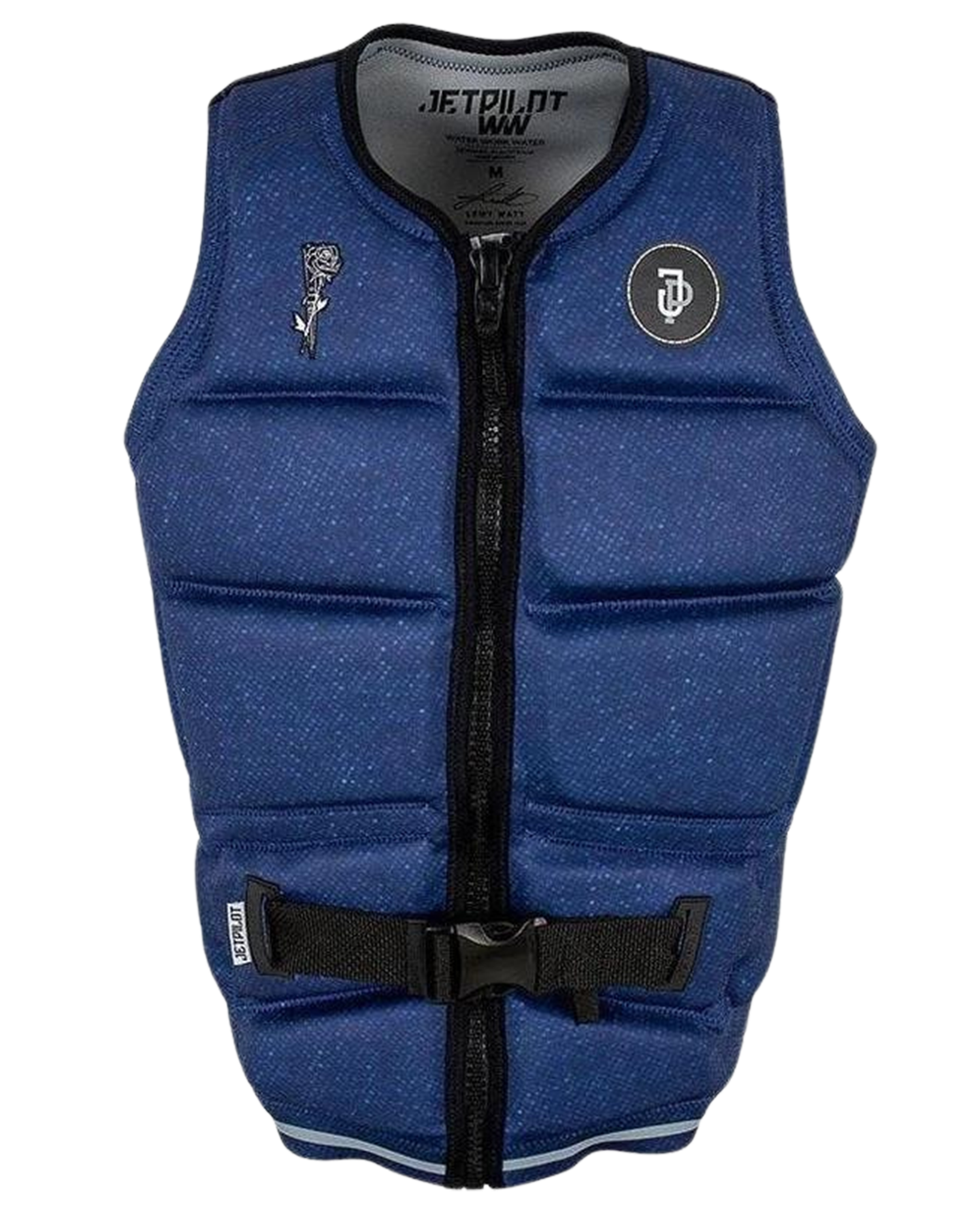 Jetpilot C4 Lewy Neo Vest - Navy/Marle - 2022 Life Jackets - Trojan Wake Ski Snow