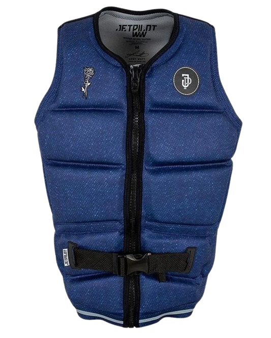 Jetpilot C4 Lewy Neo Vest - Navy/Marle - 2022 Life Jackets - Trojan Wake Ski Snow