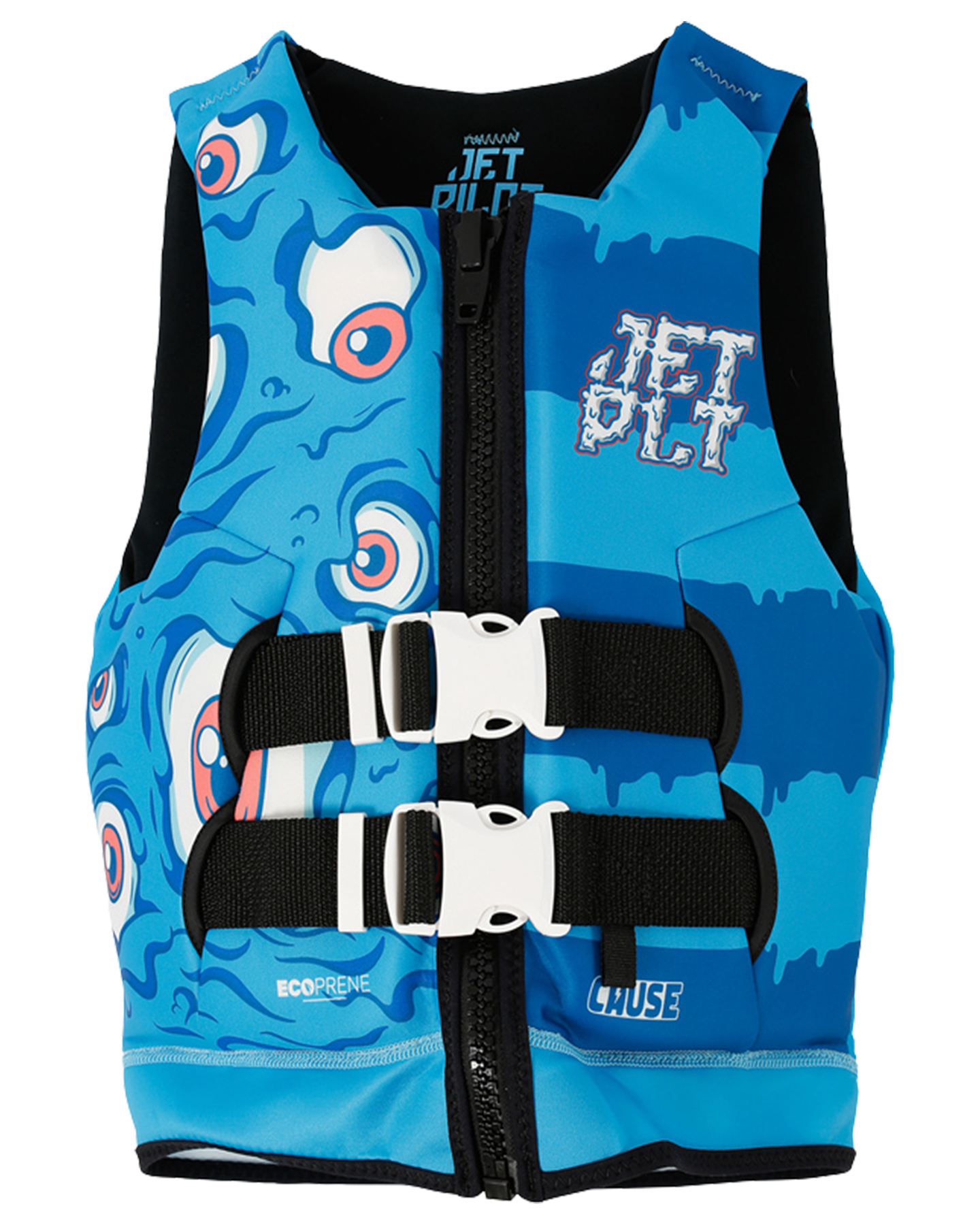 Jetpilot Cause Boys' F/E Kids' Eco Vest Life Jackets - Trojan Wake Ski Snow