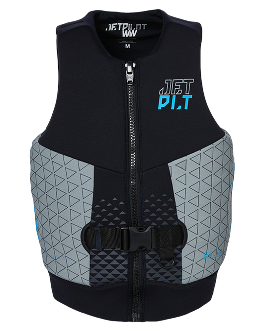 Jetpilot Cause Mens S-Grip F/E Neo Vest - Black/Grey - 2023 Life Jackets - Trojan Wake Ski Snow