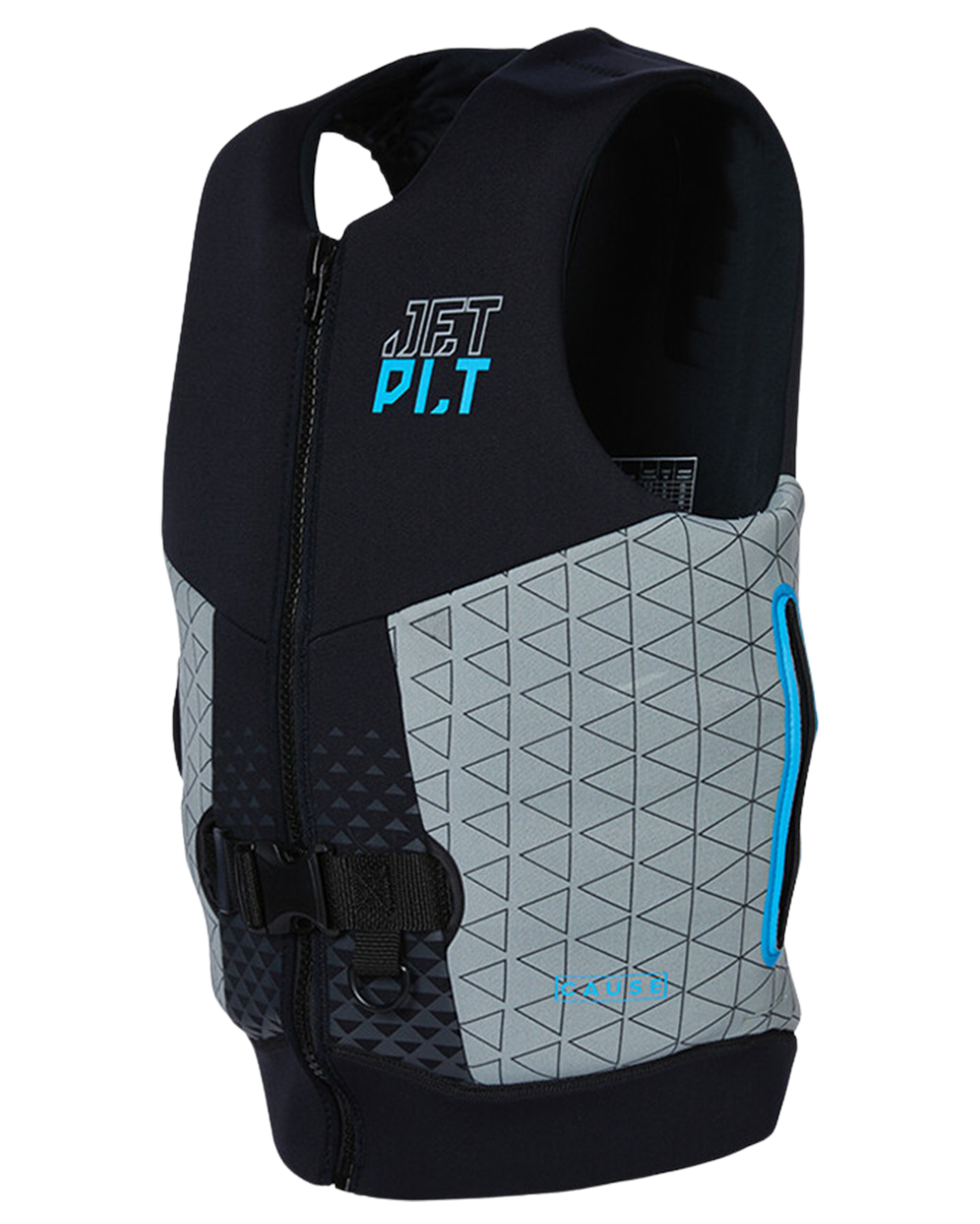 Jetpilot Cause Mens S-Grip F/E Neo Vest - Black/Grey - 2023 Life Jackets - Trojan Wake Ski Snow