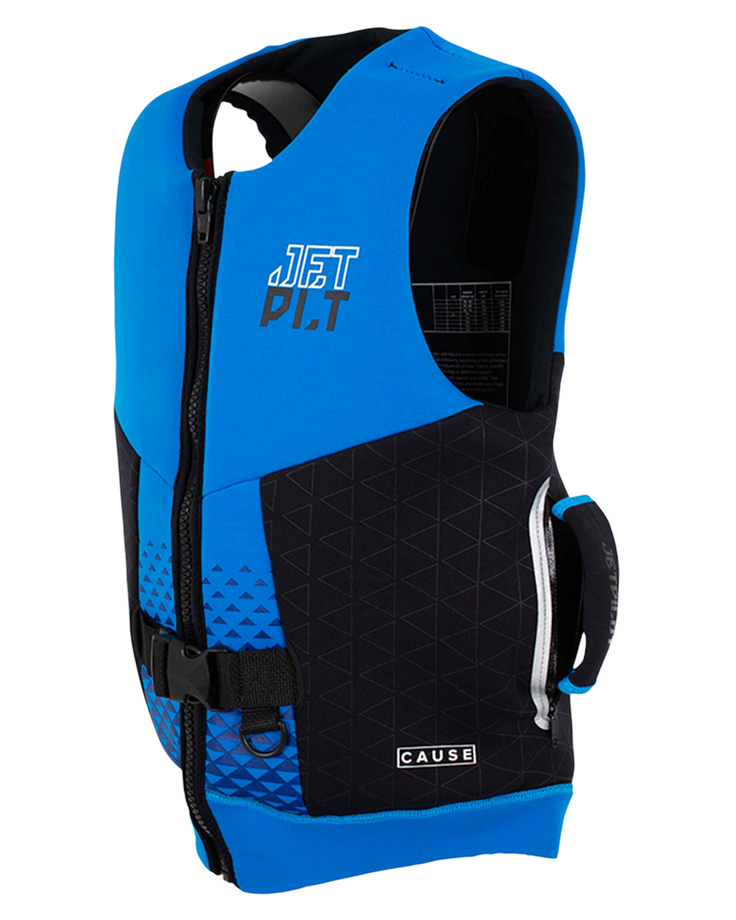 Jetpilot Cause Mens S-Grip F/E Neo Vest - Blue - 2023 Life Jackets - Trojan Wake Ski Snow