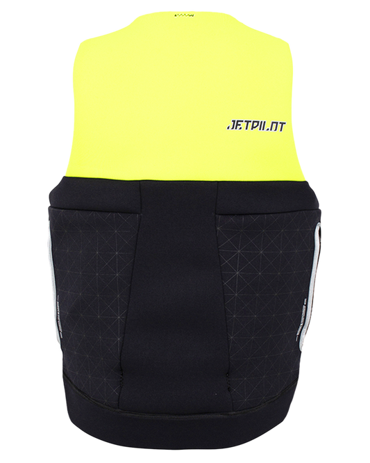 Jetpilot Cause Mens S-Grip FE Neo Vest - Yellow Level 50 Life Jackets - Trojan Wake Ski Snow