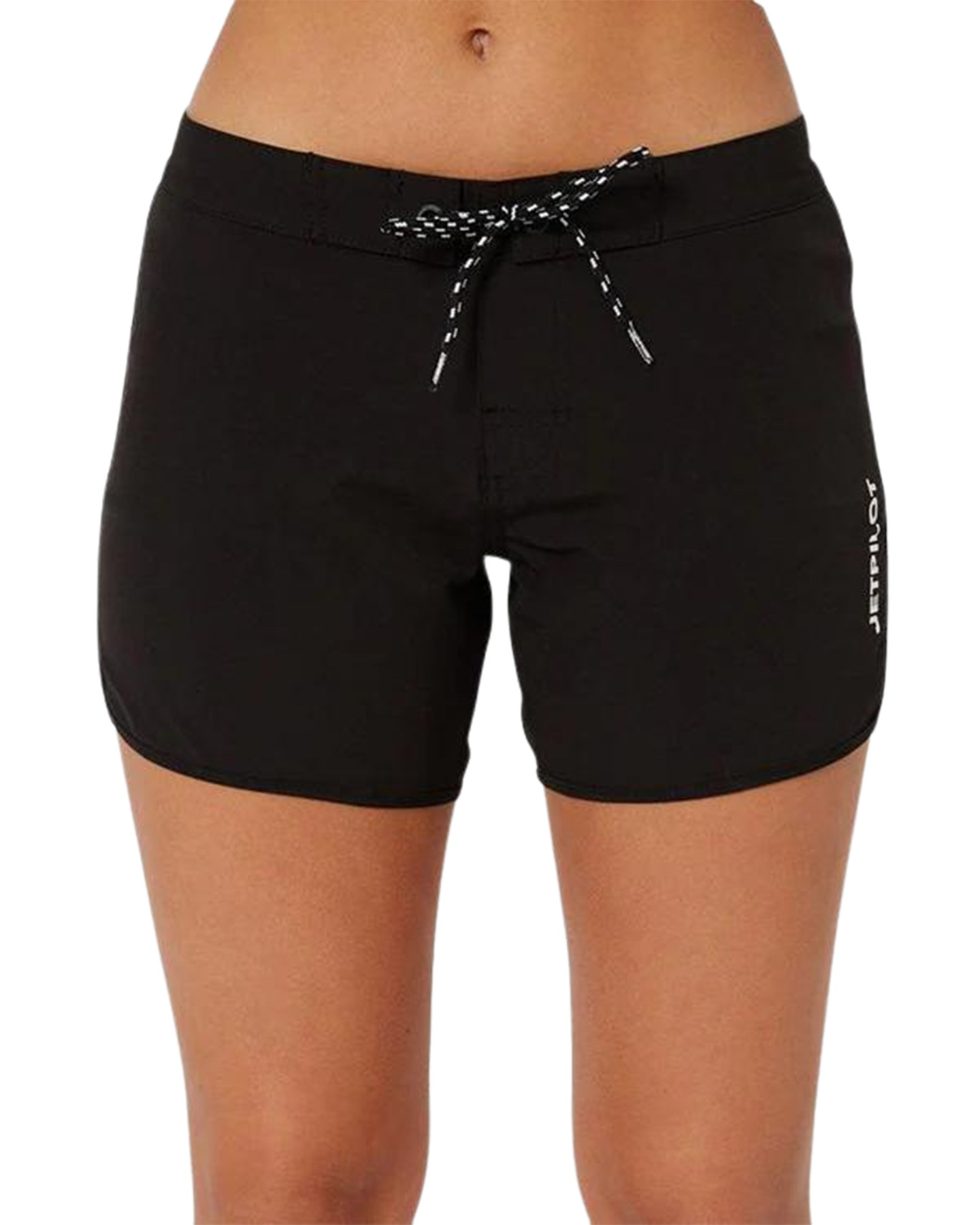 Jetpilot Corp Ladies 5" Rideshort - Black - 2023 Wetsuit Shorts - Trojan Wake Ski Snow