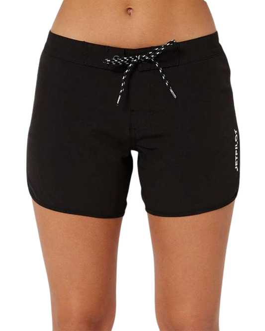 Jetpilot Corp Ladies 5" Rideshort - Black - 2023 Wetsuit Shorts - Trojan Wake Ski Snow