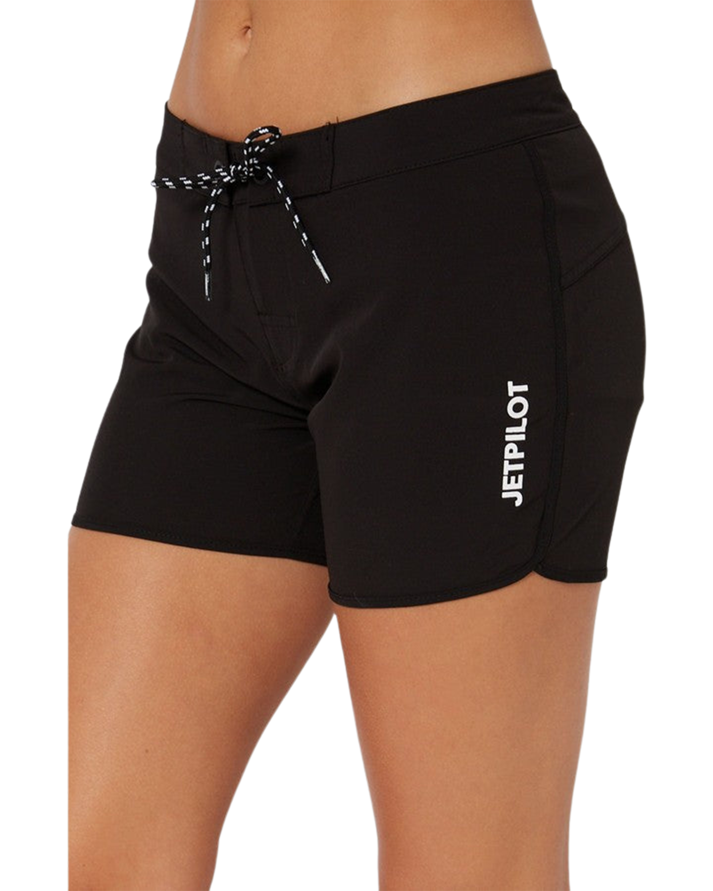 Jetpilot Corp Ladies 5" Rideshort - Black - 2023 Wetsuit Shorts - Trojan Wake Ski Snow