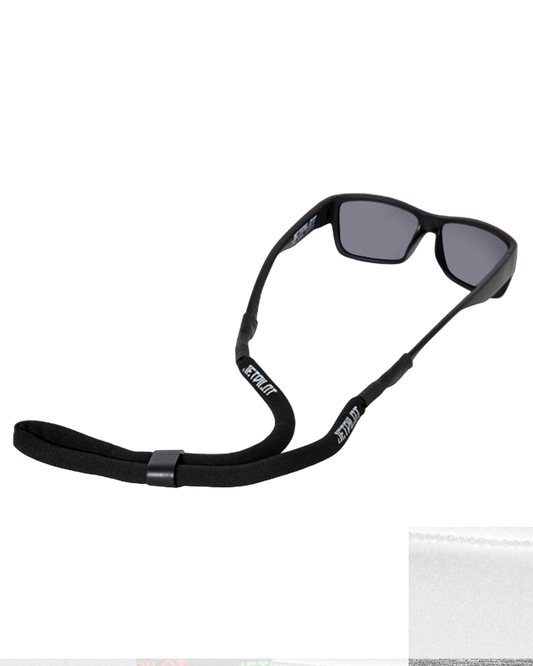 Jetpilot Floating Sunnie Retainers - Black - 2024 Sunglasses - Trojan Wake Ski Snow