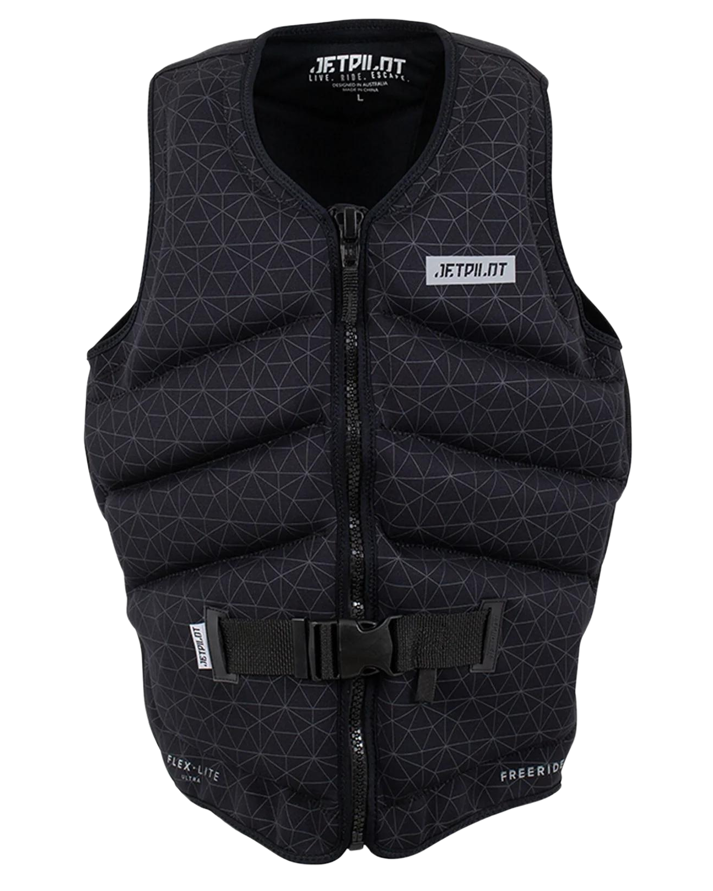 Jetpilot Freeride F/E Mens Neo Vest - Black - 2023 Life Jackets - Trojan Wake Ski Snow