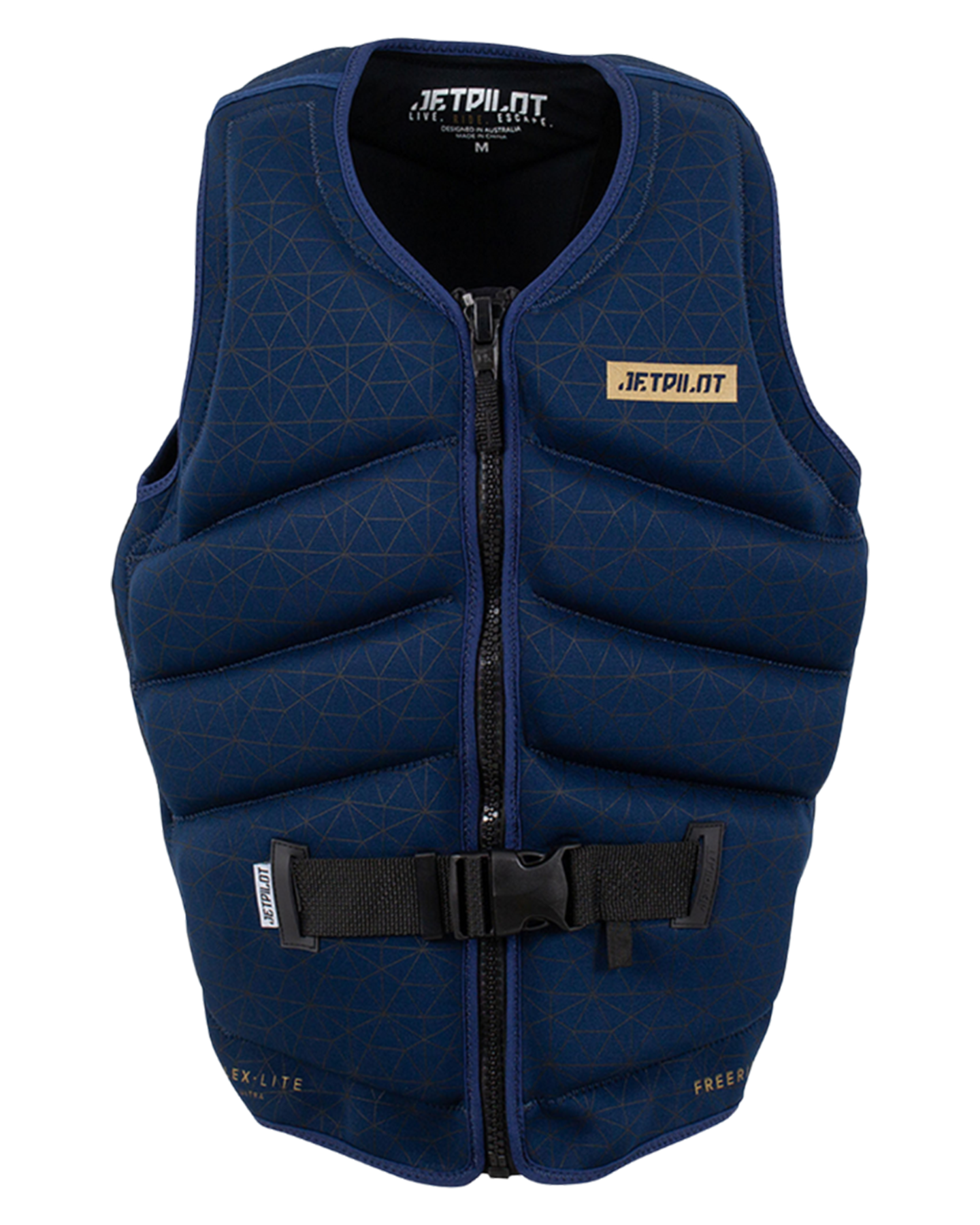 Jetpilot Freeride F/E Mens Neo Vest - Navy - 2023 Life Jackets - Trojan Wake Ski Snow