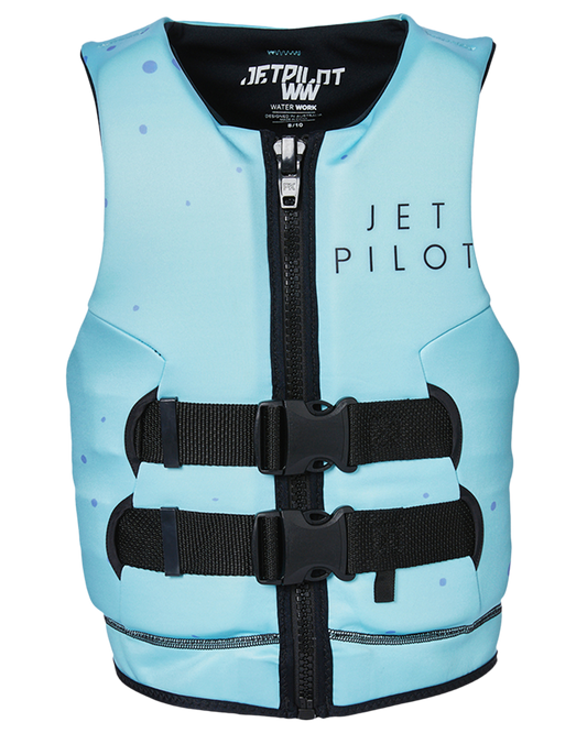 Jetpilot Girls Wings Youth Cause Neo - Blue Life Jackets - Trojan Wake Ski Snow