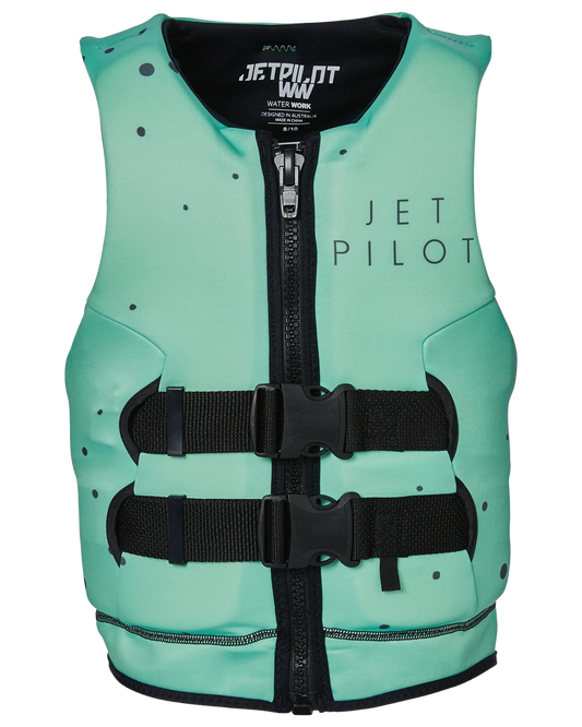 Jetpilot Girls Wings Youth Cause Neo - Mint Life Jackets - Trojan Wake Ski Snow