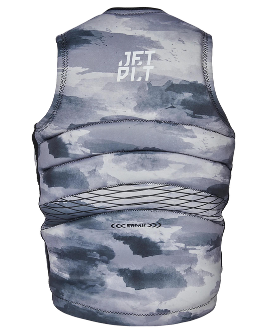 Jetpilot Hyperflex F/E Mens Neo Vest - Grey Camo - 2023 Life Jackets - Trojan Wake Ski Snow