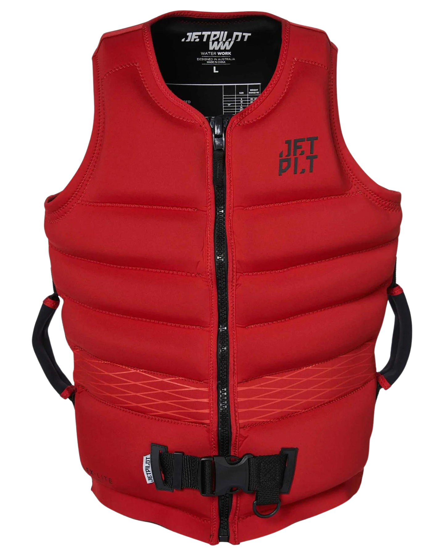 Jetpilot Hyperflex F/E Mens Neo Vest - Red Level 50 - 2023 Life Jackets - Trojan Wake Ski Snow