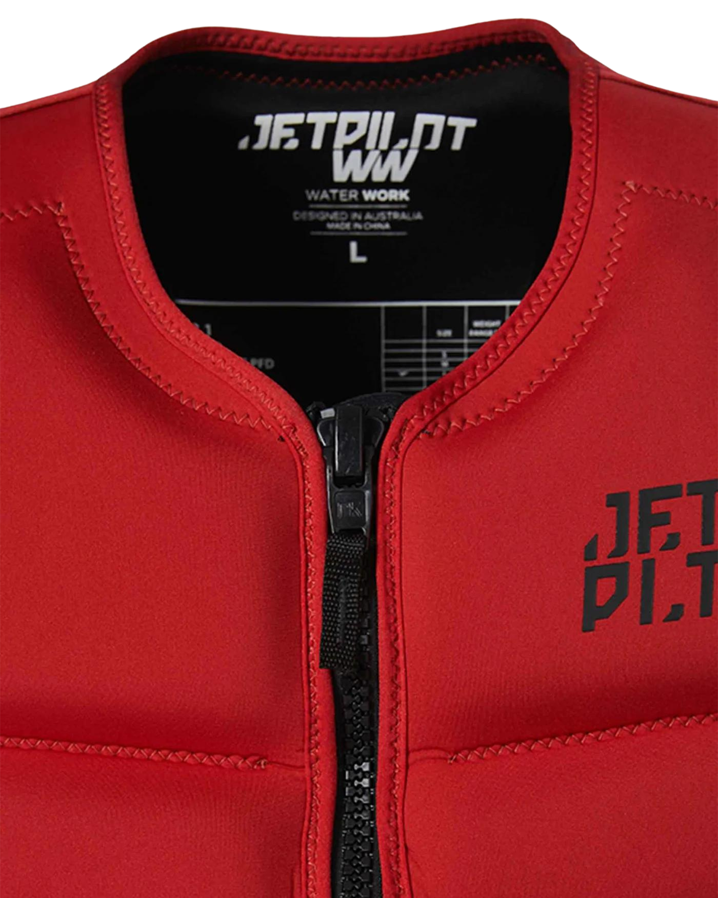 Jetpilot Hyperflex F/E Mens Neo Vest - Red Level 50 - 2023 Life Jackets - Trojan Wake Ski Snow