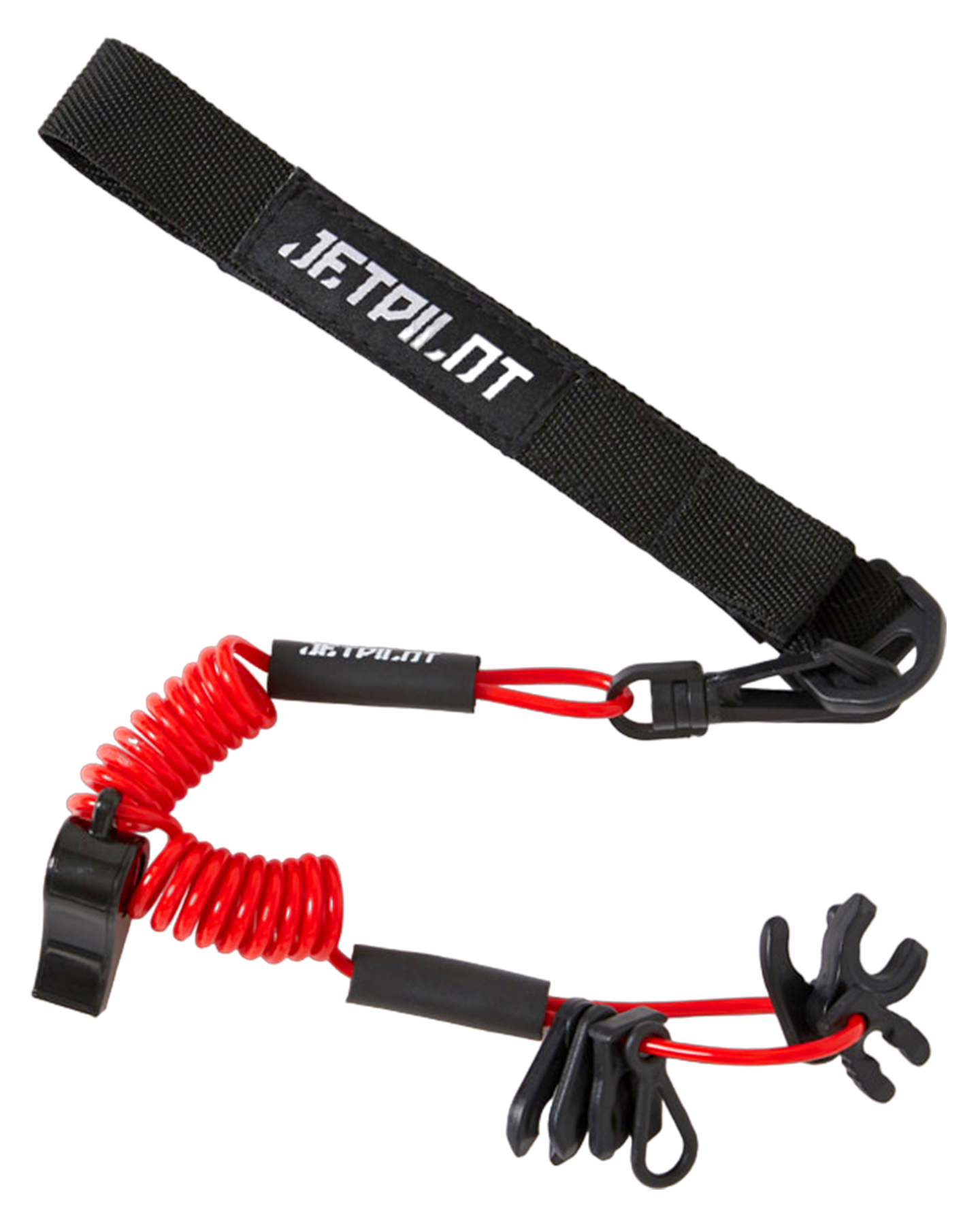 Jetpilot Marine Safety Lanyard - Red - 2024 Wakeboard Accessories - Trojan Wake Ski Snow