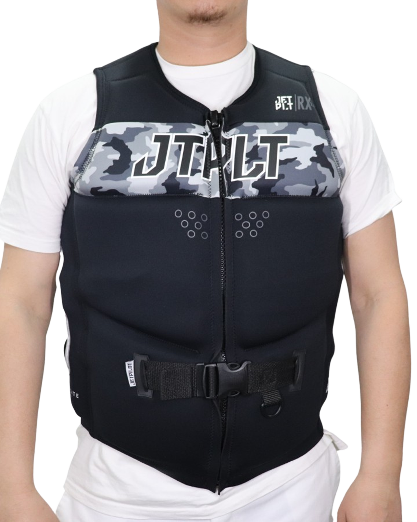 Jetpilot RX Mens Vest - Black/Camo - 2022 Life Jackets - Trojan Wake Ski Snow