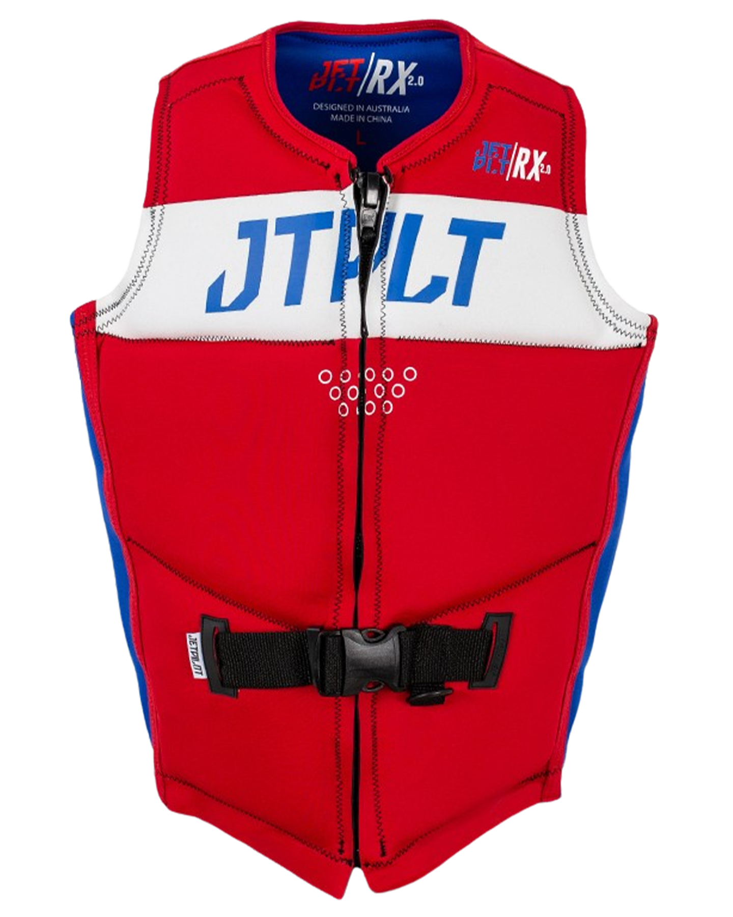 Jetpilot RX Mens Vest - Red/White/Blue - 2022 Life Jackets - Trojan Wake Ski Snow