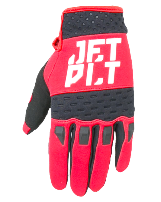 Jetpilot RX Race Glove - Red - 2023 Jetski Gloves - Trojan Wake Ski Snow