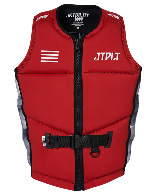 Jetpilot RX Vault Mens F/E Neo Vest - Red/Black/Camo - 2023 Life Jackets - Trojan Wake Ski Snow