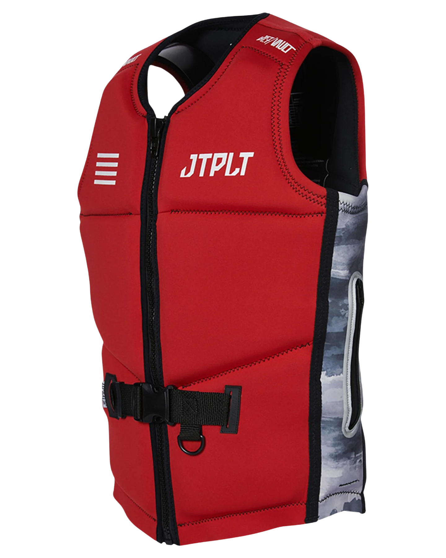 Jetpilot RX Vault Mens F/E Neo Vest - Red/Black/Camo Life Jackets - Trojan Wake Ski Snow