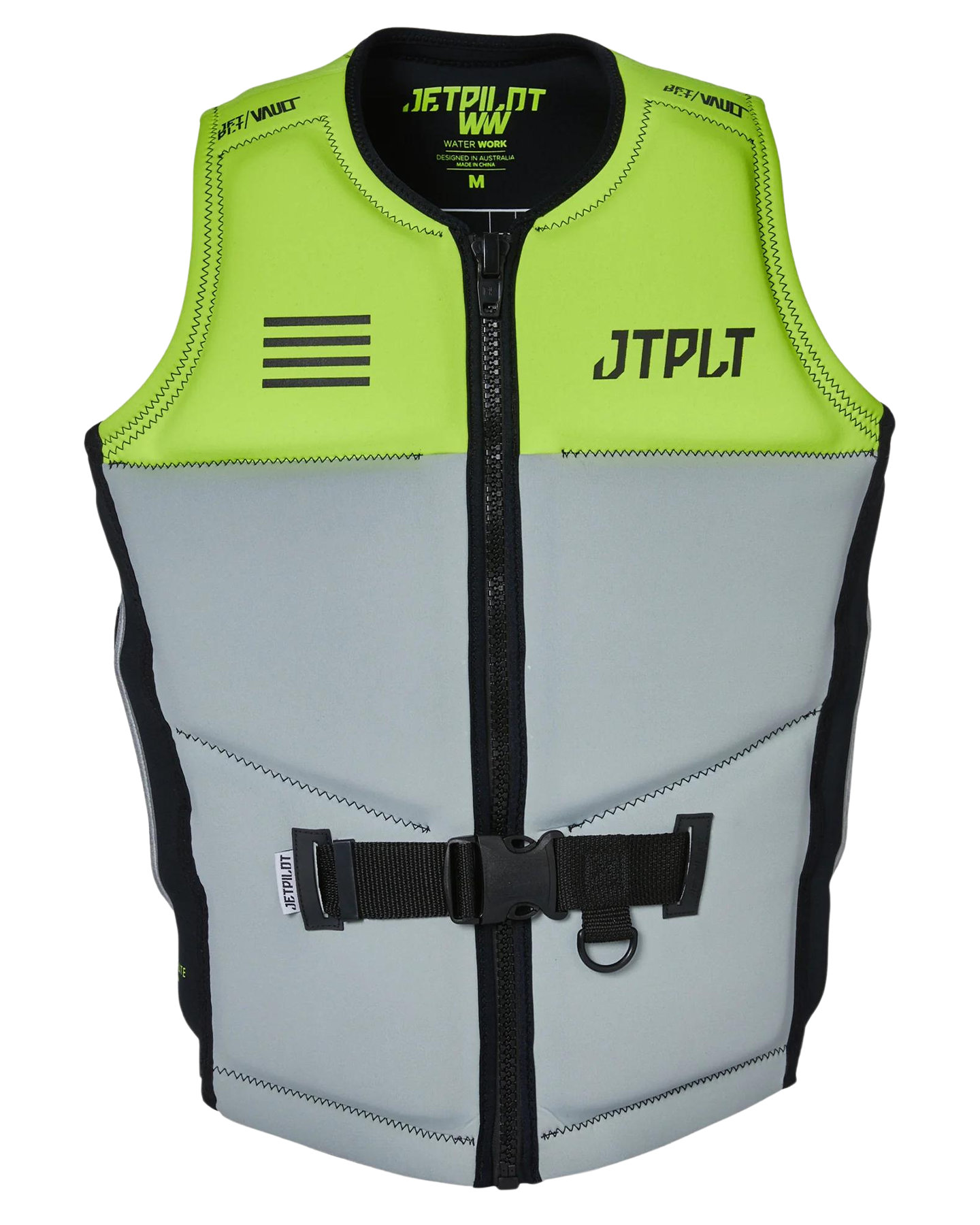 Jetpilot RX Vault Mens F/E Neo Vest - Yellow/Black - 2023 Life Jackets - Trojan Wake Ski Snow