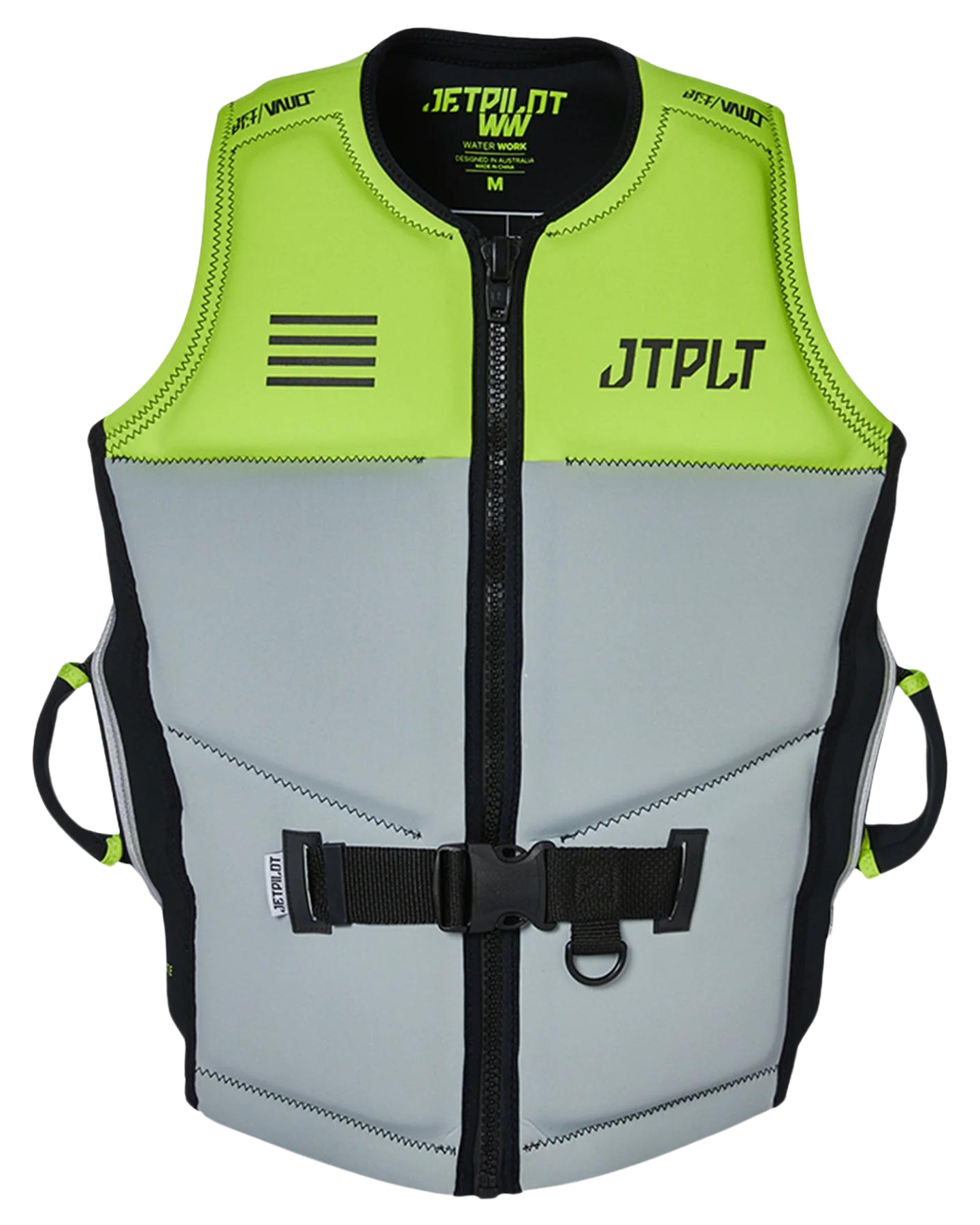 Jetpilot RX Vault Mens F/E Neo Vest - Yellow/Black - 2023 Life Jackets - Trojan Wake Ski Snow