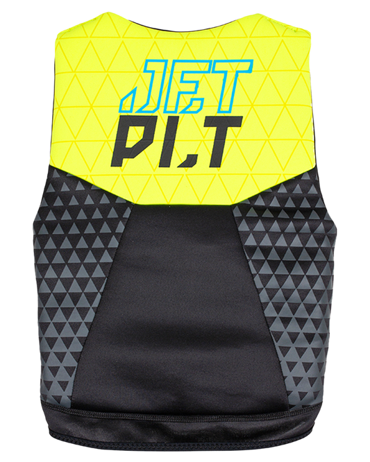 Jetpilot The Cause F/E Youth Neo Vest - Yellow Level 50 - 2023 Life Jackets - Trojan Wake Ski Snow