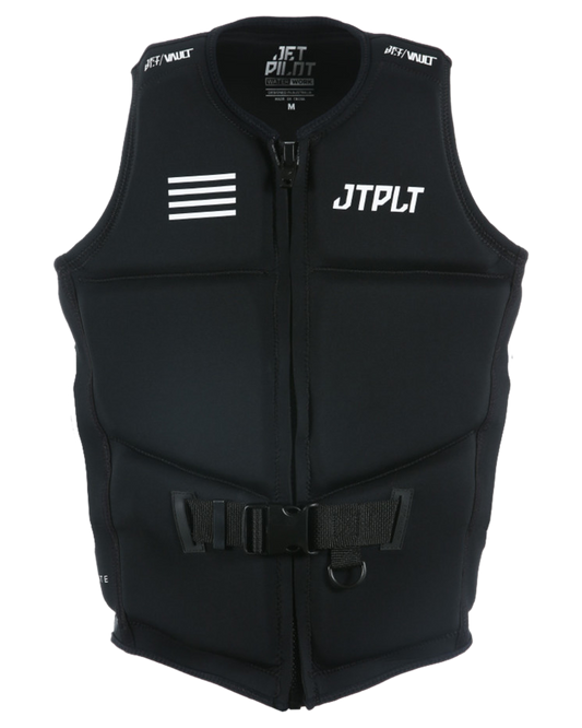 Jetpilot Vault Men's F/E Neo Vest Dual - Black/White Life Jackets - Trojan Wake Ski Snow