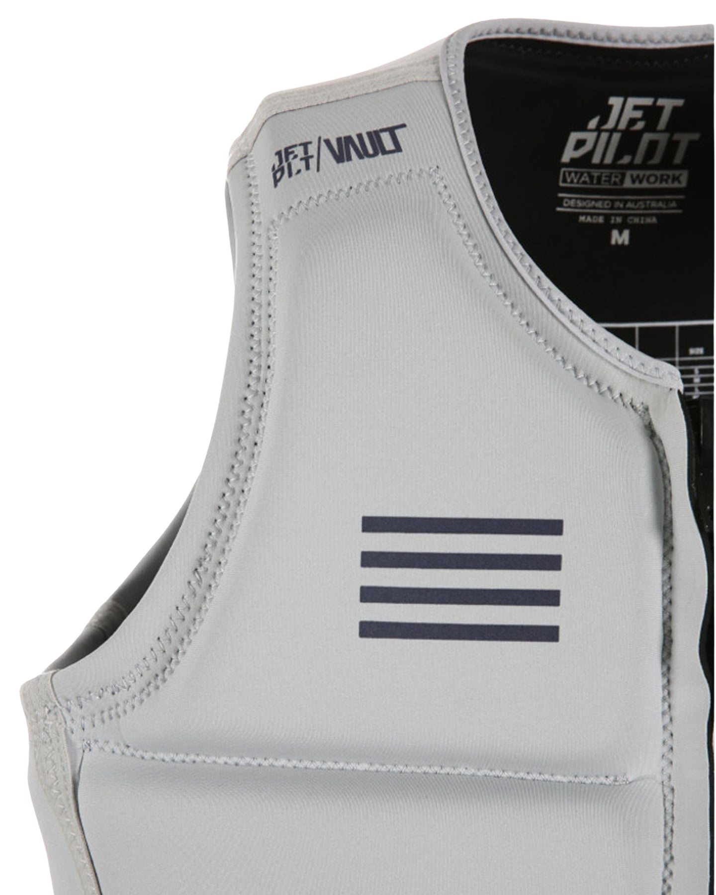 Jetpilot Vault Men's F/E Neo Vest Dual - Grey - 2024 Life Jackets - Trojan Wake Ski Snow