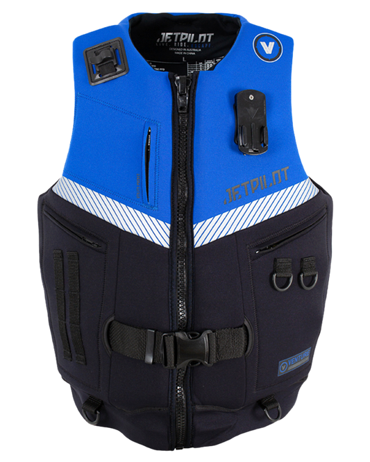 Jetpilot Venture Mens Neo Vest - Black/Blue - 2023 Life Jackets - Trojan Wake Ski Snow