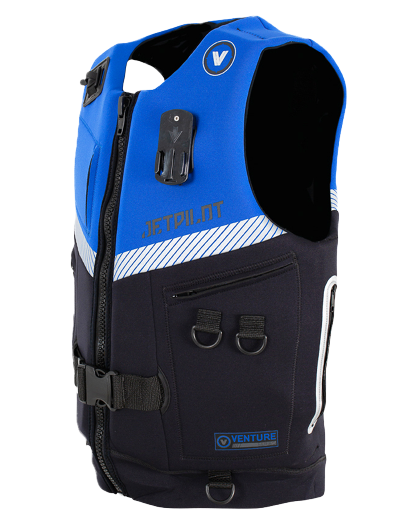 Jetpilot Venture Mens Neo Vest - Black/Blue - 2023 Life Jackets - Trojan Wake Ski Snow