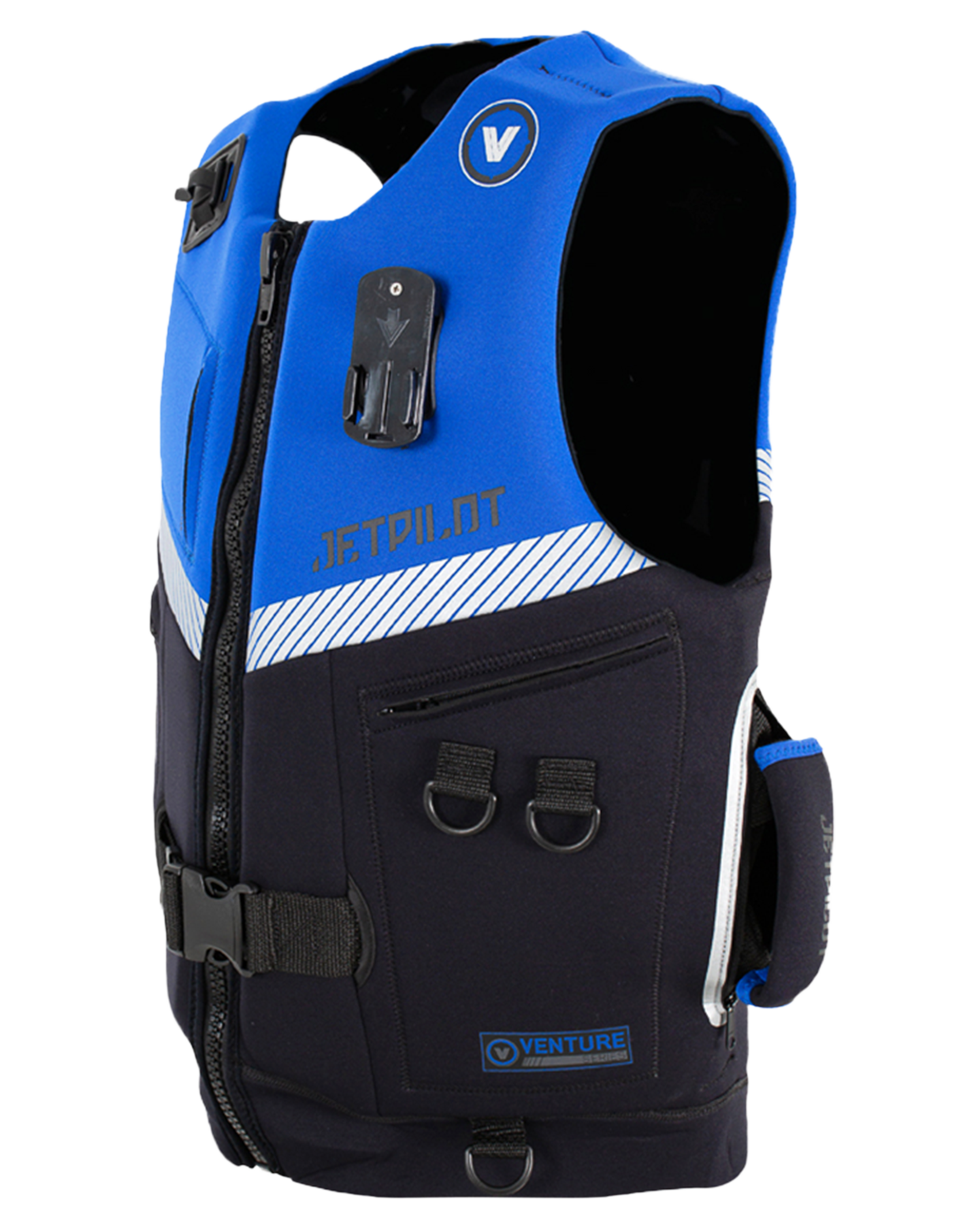 Jetpilot Venture Mens Neo Vest - Black/Blue - 2023 Life Jackets - Trojan Wake Ski Snow