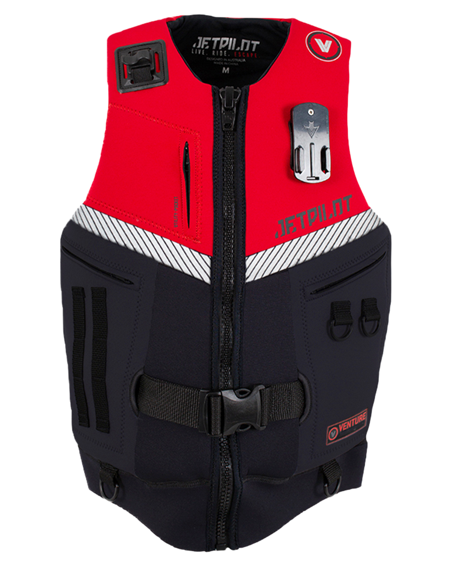 Jetpilot Venture Mens Neo Vest - Black/Red Level 50 - 2023 Life Jackets - Trojan Wake Ski Snow