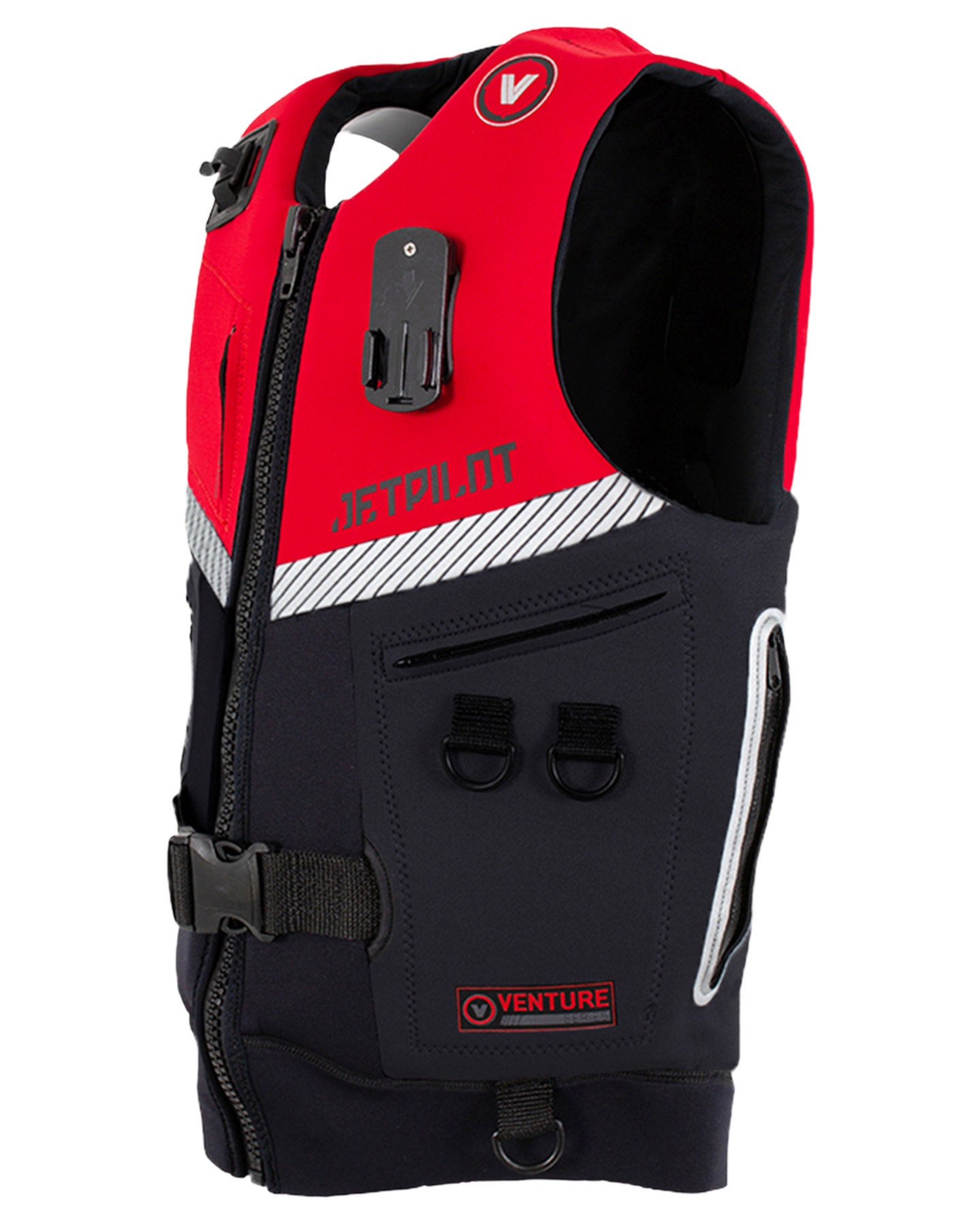 Jetpilot Venture Mens Neo Vest - Black/Red Level 50 - 2023 Life Jackets - Trojan Wake Ski Snow