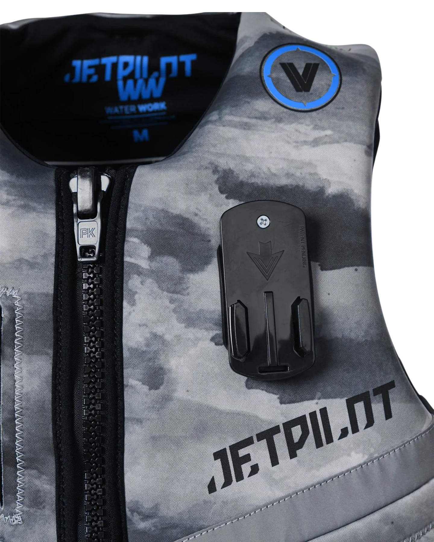 Jetpilot Venture Mens Neo Vest - Grey/Camo - 2023 Life Jackets - Trojan Wake Ski Snow