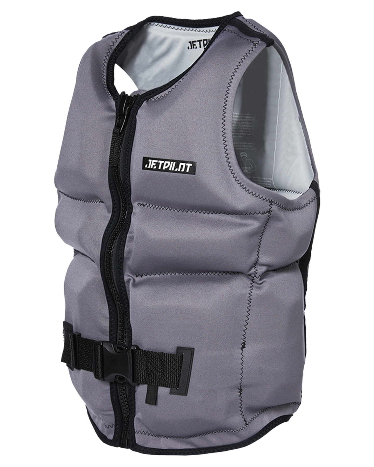 Jetpilot X1 Boys Youth Neo Vest - Charcoal - 2023 Life Jackets - Trojan Wake Ski Snow